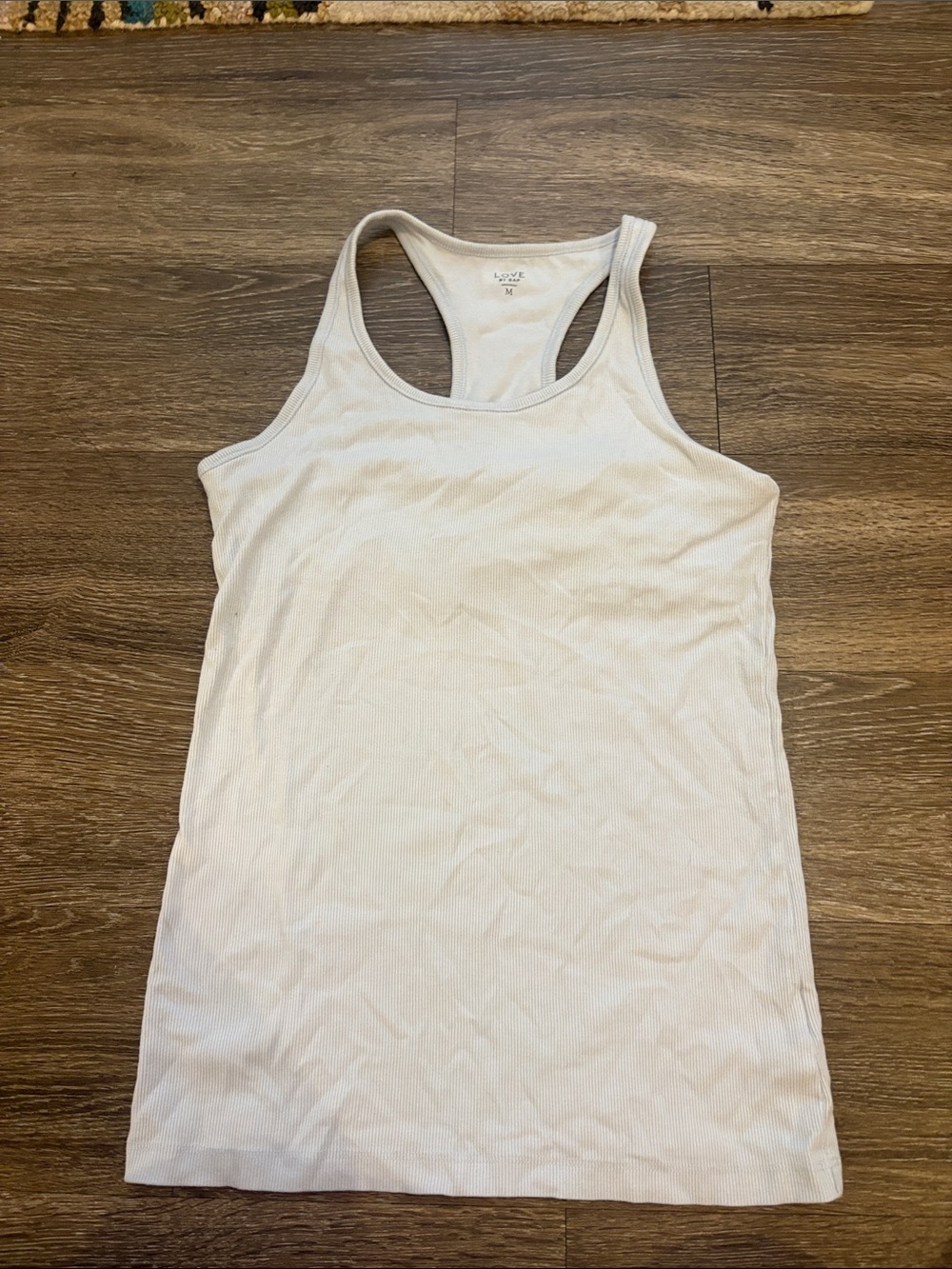 Everyday Ribbed Racerback Tank in Light Blue